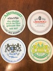 Vtg Lot Brewery Beer Drink Pub Mats Round Shape Coaster Collection 12