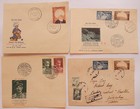 Turkey Israel 8 Fdc   Covers Multiple Stamps 1950 s