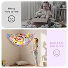 Stuffed Animals Hammock With Led Light Large Plush Toy Net Organizer Corner S   