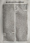 Original Incunable Leaf Bonaventura Opuscula Strasbourg Husner  b  - 1495