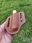 Handmade Leather Pocket Knife Sheath Case Belt Loop Sheath