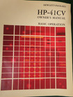Vintage Hewlett Packard Hp-41cv Calculator W 82143a Printer  Manuals  Ac Adapter