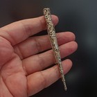 Antique Sterling Silver Posy Holder Brooch Floral Boutonniere Victorian Style