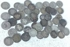 50 Coin Barber Dime Lot 90  Silver Cull Slick  5 Face Liberty Roll G