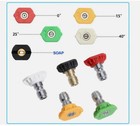 5pcs Pressure Washer Spray Tips Nozzles High Power Kit Quick Connect 1 4  Set