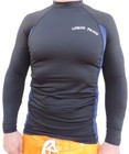 Men   s Black   Blue  Long Sleeve Rash Guard  Quick-dry  Sizes  Small   Large