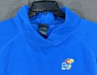 Pro Edge Blue Fleece Thumb Holes University Of Kansas Jayhawks Pullover Top Sz M