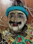 25  Antique Asian Burmese Folk Art Wooden Puppet Marionette Doll W  Glass Eyes