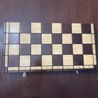 Large Brown Travel Wooden Chess Set With Storage 16 Inch Board 3 1 2 Inch King