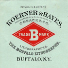 Advertising  1893 The Buffalo Lithographers Buffalo Ny To Binghamton Ny Sc  231