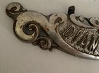 Antique Victorian Diamond Garland Cast Iron Chrome Parlor Heater Nameplate Only