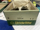 Vintage Baby Shoes Size 4 W  Original Stride Rite Box Made In Usa White Leather