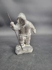 Abbott Canada Inuit Hand-carved Soapstone Eskimo Hunter Figurine 7 5  - Repaired
