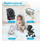 Hudson Baby Infant Unisex Car Seat Body Support Insert  Gray Gingham  One Size