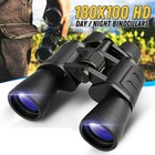 180x100 Military Zoom Powerful Binoculars Day low Night Optics Hunting With Case
