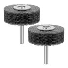 2x Stainless Steel Wire Wheel Brush For Die Grinder Drill 1 4  Shank Rotary Tool