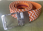 Nwot Nexbelt Braided Golf Longhorns Ratchet Orange White Cut To Fit Belt
