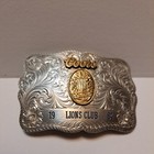 Vintage Coors Belt Buckle 1984 Lions Club 
