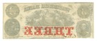 1857 Waubeek Bank De Soto Ne  3 Obsolete Note - High Grade Issued  67009 
