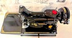 Immaculately Clean Vtg Singer Featherweight 221-1 Sewing Machine  Case  c 1949