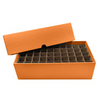 2 Guardhouse Quarter Coin Tubes Storage Orange Boxes Holds 50 Square round New