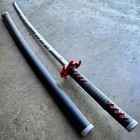 Demon Slayer - Tanjiro Kamado s Black Nichirin Katana 2 0 Tanjiro Sword Metal