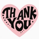 2  Thank You Stickers Heart Shape     Perfect For Small Business Use