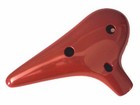 Woodnote Alto C - New Burgundy 12 Holes Ocarina Flute With Fingering Chart