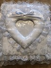 Wedding Anniversary Heart Photo Frame Fabric Photo Album Scrapbook Handmade Whit