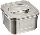 Endo Shoji Tkg 18-8 Stainless Steel Food Storage Container 10cm Square Abt47010