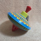 Schylling More Fun Vintage Tin Metal Spinning Circus Clown Top Toy