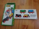 Vintage Brio 1990 Wooden Train Railway 33311 Freight Express 4 Piece Set