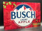 Busch Light Apple Beer Sign Man Cave Garage Bar 12x18