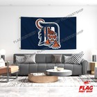 Detroit Tigers Flag 3x5 Ft Banner Grommets Cave Man Fast Free Shipping Us Seller