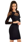 Black Bodycon Dress 10  Long Sleeve Lace Evening Occasion Party Wedding Cocktail