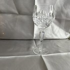 Vintage Waterford Clear Crystal Stemmed Etched Wine Glass Round 