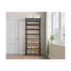 Vipek S1 8-tier Shoe Rack  Metal Durable Heavy Duty Shoe Organizer  Black