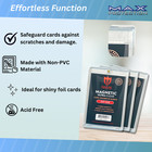 100ct Max Pro Uv Ultra Clear Magnetic Card Holder 35pt For Sleeved Cards