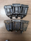 Two Original Wwii German Mauser K98 Ammo Pouch 3 Cell One Is 1940 Dated