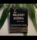 The Waldorf Astoria New York  ny  Vintage Matchbook Cover  
