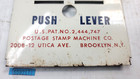 Vintage Usps Us Postage Stamps 5c Sign Counter Coin Vending Machine Stamp B217