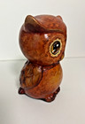 Vintage Hand Painted Ceramic Owl Bank Coin - Piggy Bank Pottery By Pilotnotes