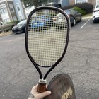 Ektelon Magnum Vintage Racketball Racket  Brown  Small Leather Grip And Case Vtg