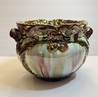 Weller Majolica Jardiniere Handled Planter Art Pottery Blended Glazed