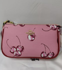 Coach Nolita 19 Woman s Shoulder Hand Bag Cherry Pattern Print Pink Cr827