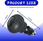 Steering Wheel Knob Spinner  Labor-saving Non-slip Easy Grip Spiral Design