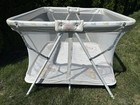 Vintage Graco Large Baby Folding Mesh Playpen Play Pen Playard Bears Reading