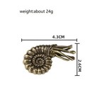 Brass Nautilus Animal Statue Small Sculpture Tabletop Figurine Home Decor Gifts