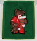 Russ Berrie And Company Christmas Collectibles Holiday Teddy Bear Ornament
