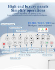Electronic Bidet Toilet Seat Elongated With Heated Seat  Warm Air Dryer  